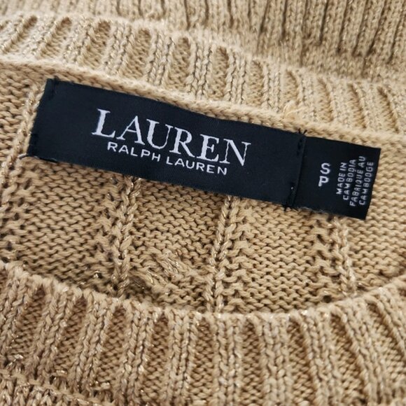 🔥Lauren Ralph Lauren Gold Sweater - Picture 10 of 11